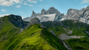 Ausblick auf die drei Türme im Montafon