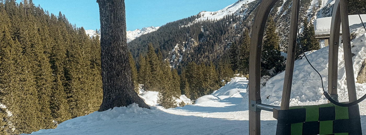 Schlittenfahren Lindauer Hütte
