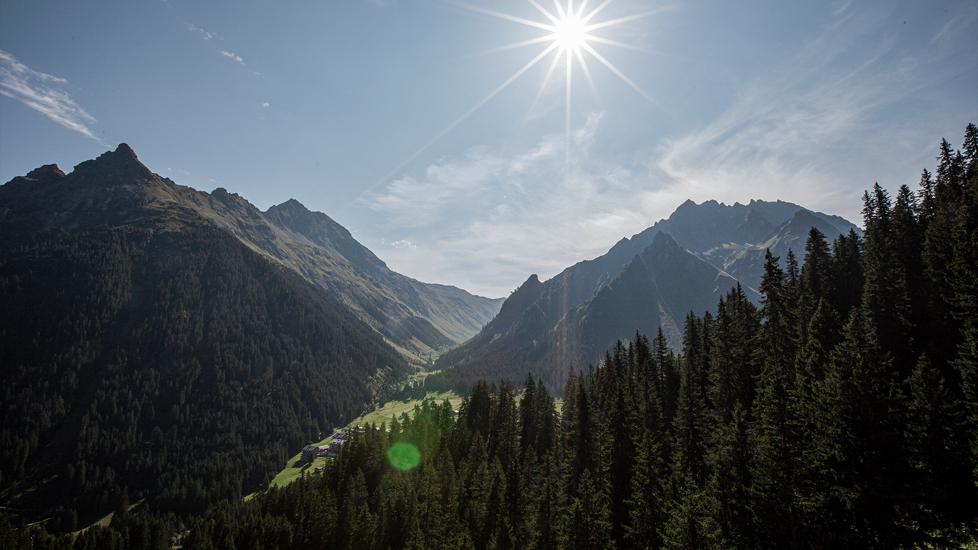 Blick auf Alpin Resort Montafon in Vergalden, Gargellen